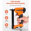 VEVOR Pneumatic Staple Gun, 16 Gauge 1-inch Wide Crown Pneumatic Stapler 5/8" to 1-1/2" Length, 70-120PSI Air Staple Gun with Two Firing Modes for Roof Decking, Wall Sheathing, Fencing, Subflooring