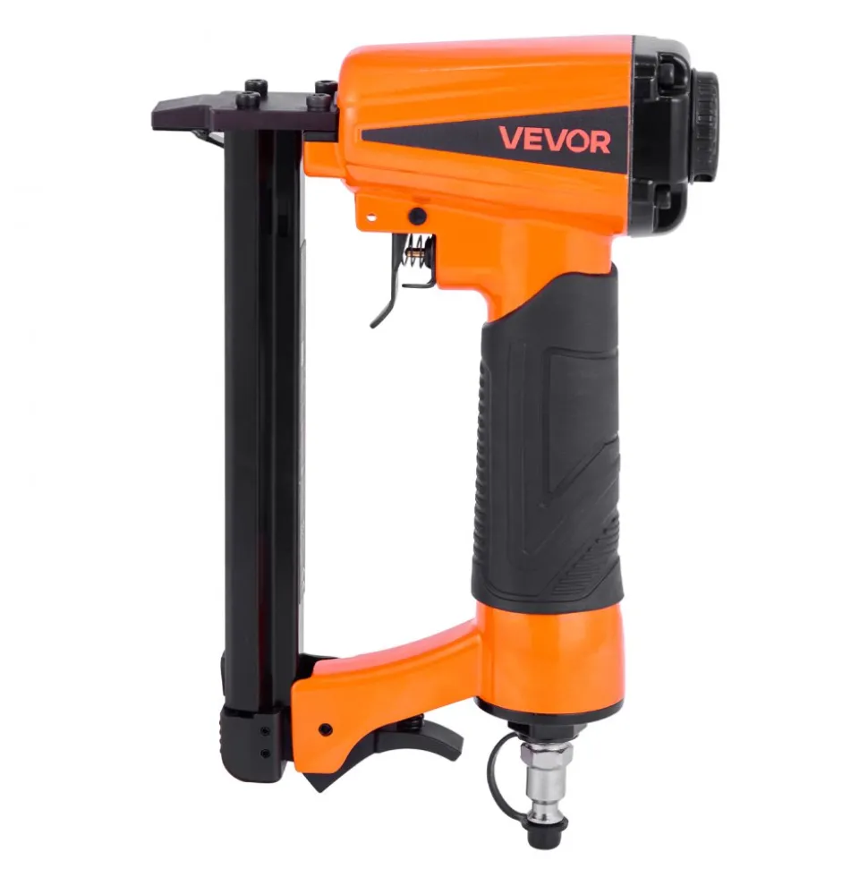 VEVOR Pneumatic Staple Gun, 16 Gauge 1-inch Wide Crown Pneumatic Stapler 5/8" to 1-1/2" Length, 70-120PSI Air Staple Gun with Two Firing Modes for Roof Decking, Wall Sheathing, Fencing, Subflooring