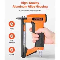 VEVOR Pneumatic Staple Gun, 22 Gauge Air Upholstery Stapler for 71 Series Fine Wire Staples 3/8