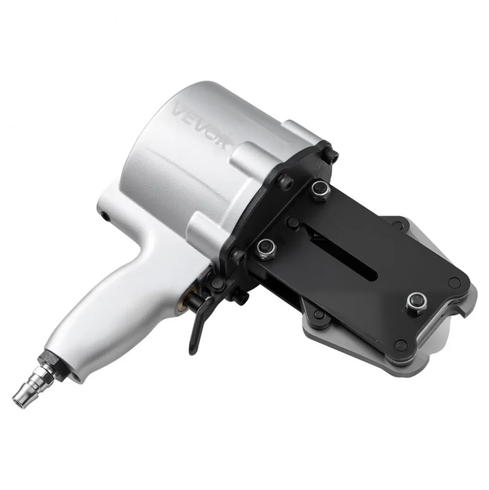 VEVOR Pneumatic Steel Strapping Machine, 8500 N Tension Force, Metal Strapping Tool Tensioner and Cutter Sealer for 1.26 in Width Metal Belt, Heavy Duty Split Type Baler for High Tensile Packaging