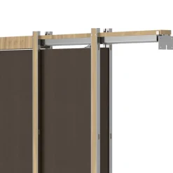 VEVOR Pocket Door Frame Kit, for 24-36 in Wide 80 in High Door, Pocket Door Kit with Two-Way Soft Close Mechanism, Slide Smoothly Quietly, Easy to Install, Wood and Galvanized Steel, for Living Room