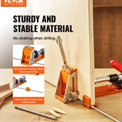 VEVOR Pocket Hole Jig Kit, 34 Pcs Pocket Hole Jig System with 11
