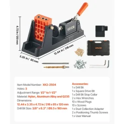 VEVOR Pocket Hole Jig Kit, 1/2