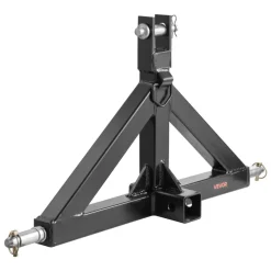 VEVOR 3 Point Hitch Receiver with 2 in Receiver, 3pt Quick Hitch Attachment, 3,000 lbs Capacity, Heavy Duty Tractor Tow Drawbar Adapter, Compatible with Kubota, Mahindra, John Deere, Massey Ferguson