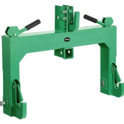 VEVOR 3-Point Quick Hitch with 2 in Receiver, 3000 Lbs Lift Capacity, 3-Pt Hitch with 5 Level Adjustable Bolt, Adaptation to Category 1 & 2 Tractor, Heavy Duty 3 Point Attachments, Green