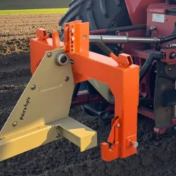 VEVOR 3-Point Quick Hitch with 2 in Receiver, 3000 Lbs Lift Capacity, 3-Pt Hitch with 5 Level Adjustable Bolt, Adaptation to Category 1 & 2 Tractor, Heavy Duty 3 Point Attachments, Orange