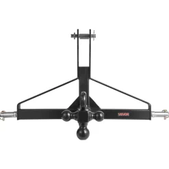 VEVOR 3 Point Trailer Hitch with 2 in Receiver, 3pt Quick Hitch Attachment, Heavy Duty Tractor Tow Drawbar Adapter, Compatible with Kubota, Mahindra, Ford, Yanmar, John Deere, Massey Ferguson