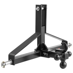 VEVOR 3 Point Trailer Hitch with 2 in Receiver, 3pt Quick Hitch Attachment, Heavy Duty Tractor Tow Drawbar Adapter, Compatible with Kubota, Mahindra, Ford, Yanmar, John Deere, Massey Ferguson