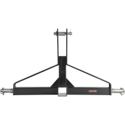 VEVOR 3 Point Trailer Hitch with 2 in Receiver, 3pt Quick Hitch Attachment for Category 1 Tractor, 3000lbs Capacity, Tow Drawbar Adapter, Compatible with Kubota, Mahindra, Ford, Yanmar, John Deere
