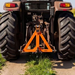 VEVOR 3 Point Trailer Hitch with 2" Receiver, 3 Pt Quick Hitch with 3 Trailer Balls, Tractor Tow Drawbar Adapter for Category 1, Kubota, Mahindra, Ford, Yanmar, John Deere, Massey Ferguson, Orange