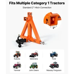 VEVOR 3 Point Trailer Hitch with 2