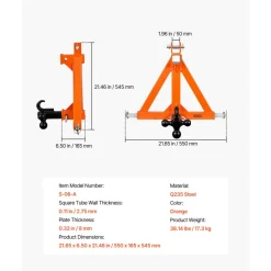 VEVOR 3 Point Trailer Hitch with 2