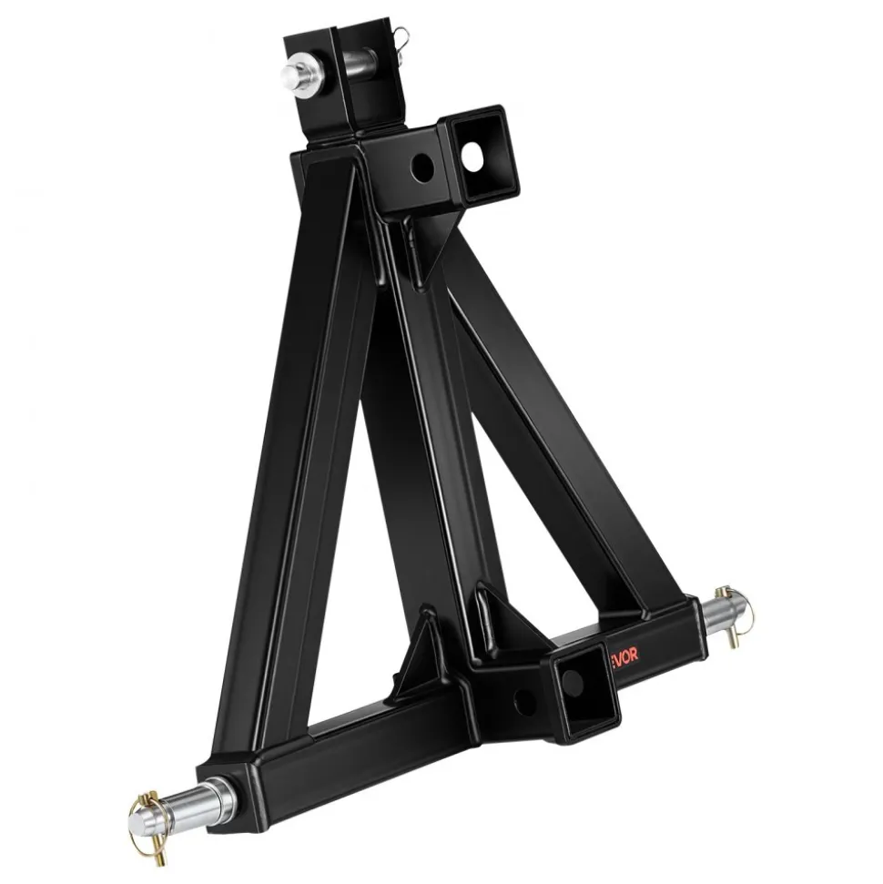 VEVOR 3 Point Trailer Hitch with 2" Receiver, 3 Pt Quick Hitch Attachment, Tractor Tow Drawbar Adapter, Compatible with Category 1, Kubota, Mahindra, Ford, Yanmar, John Deere, Massey Ferguson, Tractor