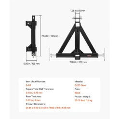 VEVOR 3 Point Trailer Hitch with 2