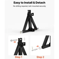VEVOR 3 Point Trailer Hitch with 2