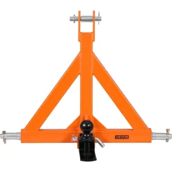 VEVOR 3 Point Trailer Hitch with 2" Receiver, 3 Pt Quick Hitch Attachment with Trailer Ball, Tractor Tow Drawbar Adapter, Fits Category 1, Kubota, Mahindra, Ford, Yanmar, John Deere, Massey Ferguson