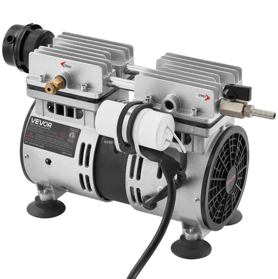 VEVOR Pond Aerator,5.2CFM 3/4 HP Air Compressor, Lake Aerator for Ponds up to 3 Acres, Overheat Protection & Anti-Backflow Valve, 550W Powerful Motor, Pond Aeration Pump for Water Oxygen Circulation