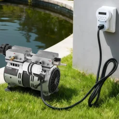 VEVOR Pond Aerator,5.2CFM 3/4 HP Air Compressor, Lake Aerator for Ponds up to 3 Acres, Overheat Protection & Anti-Backflow Valve, 550W Powerful Motor, Pond Aeration Pump for Water Oxygen Circulation
