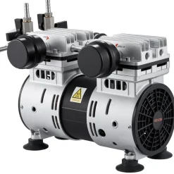VEVOR Pond Aerators, 6.7CFM Aeration System for Lakes up to 3 Acres, 1 HP Air Compressor, 4 Diffusers & Four 100' Weighted Tubing, Outdoor Pond Aeration Pump for Deep Water Oxygen Circulation