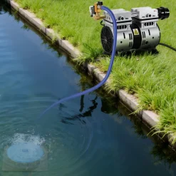 VEVOR Pond Aerators, 5.2CFM Aeration System for Lakes up to 3 Acres, 3/4 HP Air Compressor, 1 Diffuser & 100' Weighted Tubing, Outdoor Pond Aeration Pump for Deep Water Oxygen Circulation
