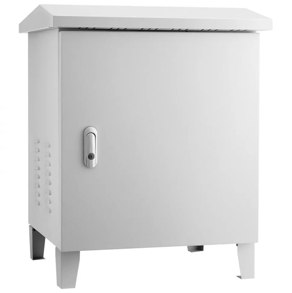 VEVOR Pond Aerator Weatherproof Outdoor Cabinet, Housing for Pond Aerator with Cooling Fan & AC Power Outlet, 16.9 x 19.7 x 22.8 in, Water Garden Aeration Box, Fits Most Aeration Compressors