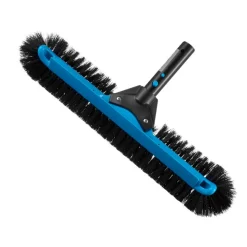 VEVOR Pool Brush Head, 20 Inch Scrub Brushes with Nylon Bristles and Aluminum Pole Connector, Heavy Duty Curved Brush Head for Cleaning Inground/Above Ground Swimming Pool Walls, Pole Not Included