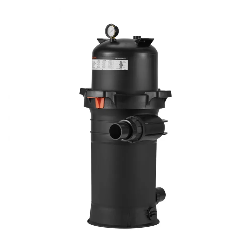 VEVOR Pool Cartridge Filter, 150 sq.ft², High-Efficiency Swimming Pool Filter with Valve, 9000 GPH Spa Filtration Cleaning & Clearing System for In-Ground & Above Pools up to 34342 Gallons