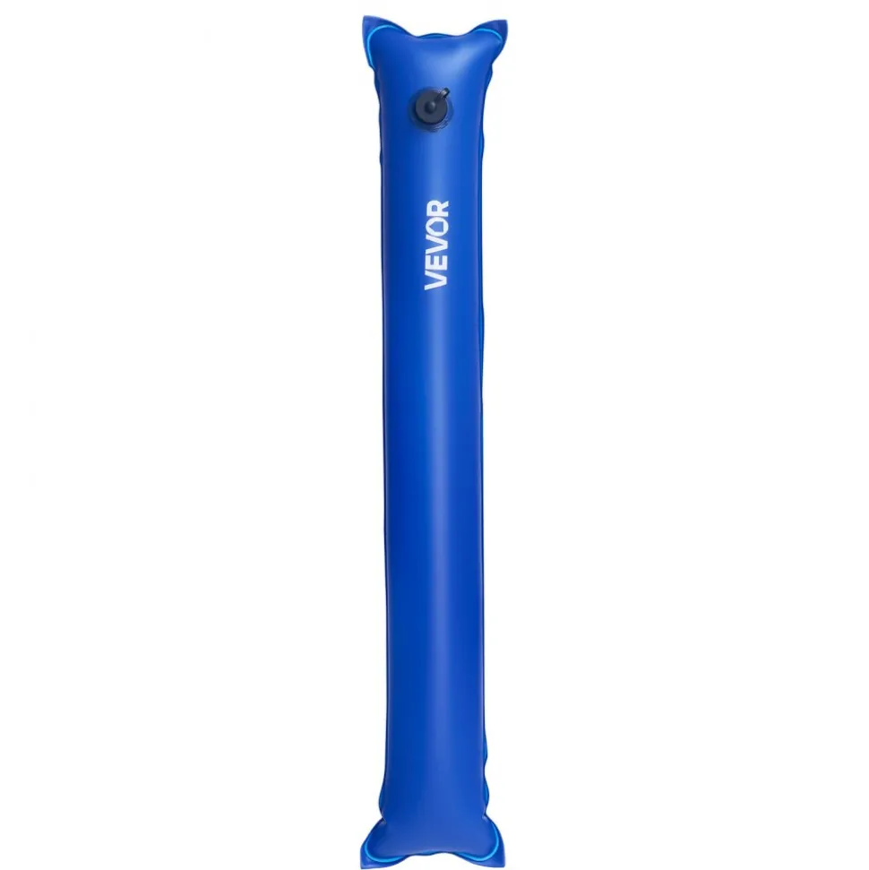 VEVOR Pool Cover Water Bags, 6 Packs 4 Ft, Single Chamber Pool Cover Water Tubes, 0.4mm Thick PVC Bags Weights with Leakproof Screw Cap, for Inground Swimming-Pool Covers Winter Closing, Blue
