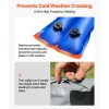 VEVOR Pool Cover Water Bags, 5 Packs 10 Ft, Double Chamber Pool Cover Water Tubes, 0.4mm Thick PVC Bags Weights with Leakproof Screw Cap, for Inground Swimming-Pool Covers Winter Closing, Blue