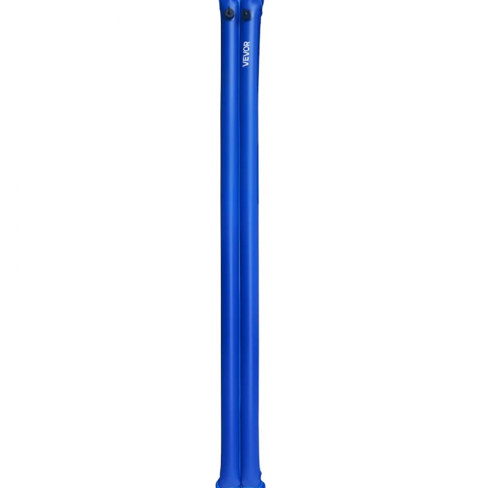 VEVOR Pool Cover Water Bags, 12 Packs 8 Ft, Double Chamber Pool Cover Water Tubes, 0.4mm Thick PVC Bags Weights with Leakproof Screw Cap, for Inground Swimming-Pool Covers Winter Closing, Blue