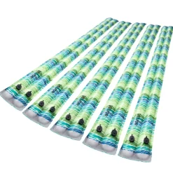 VEVOR Pool Cover Water Bags, 5 Packs 8 Ft, Double Chamber Pool Cover Water Tubes with Reflective Strips, 0.3mm Thick PVC Bags Weights with Leakproof Screw Cap, for Winter Inground Swimming-Pool Covers