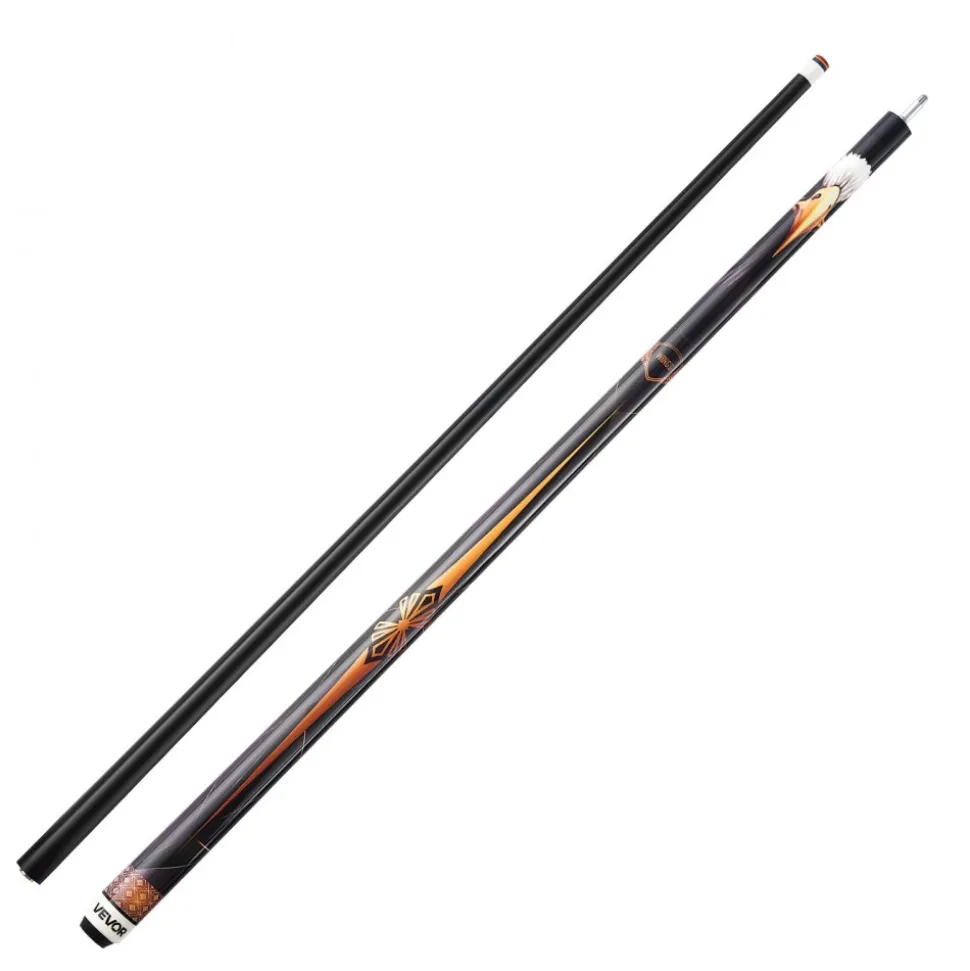 VEVOR Pool Cue, 1 Piece Pool Stick, 58 inch & 19 oz Canadian Maple Wood Billiard Pools Cue Stick with Multi-Layer Tip & ABS Connection Ring, Cues Sticks for Professional Pool Table, Bar, Home, Office