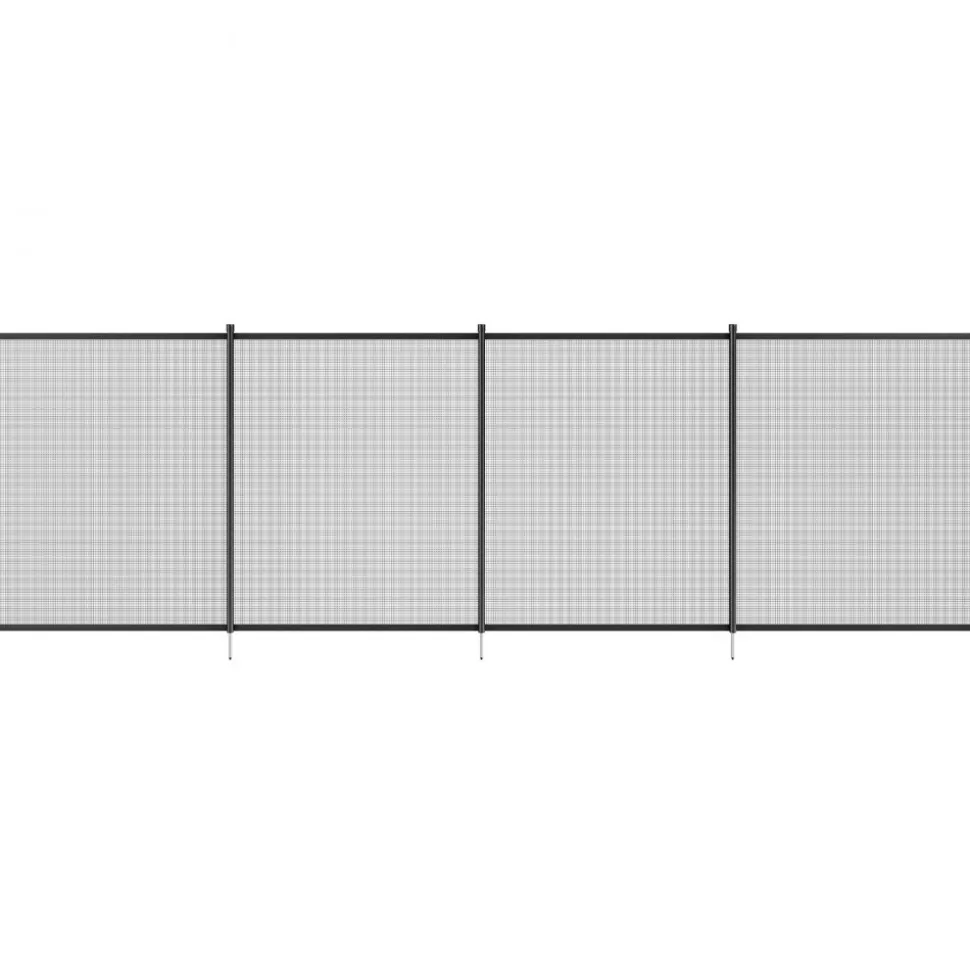 VEVOR Pool Fence, 4 x 108 FT Pool Fences for Inground Pools, Removable Child Safety Pool Fencing, Easy DIY Installation Swimming Pool Fence, 340gms Teslin PVC Pool Fence Mesh Protects Kids and Pets