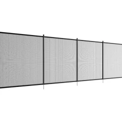 VEVOR Pool Fence, 4 x 12 FT Pool Fences for Inground Pools, Removable Child Safety Pool Fencing, Easy DIY Installation Swimming Pool Fence, 340gms Teslin PVC Pool Fence Mesh Protects Kids and Pets