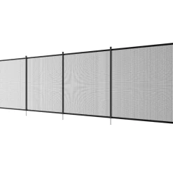 VEVOR Pool Fence, 4 x 48 FT Pool Fences for Inground Pools, Removable Child Safety Pool Fencing, Easy DIY Installation Swimming Pool Fence, 340gms Teslin PVC Pool Fence Mesh Protects Kids and Pets
