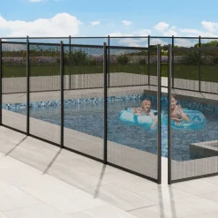 VEVOR Pool Fence, 4 x 72 FT Pool Fences for Inground Pools, Removable Child Safety Pool Fencing, Easy DIY Installation Swimming Pool Fence, 340gms Teslin PVC Pool Fence Mesh Protects Kids and Pets