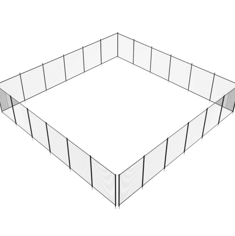 VEVOR Pool Fence, 4 x 72 FT Pool Fences for Inground Pools, Removable Child Safety Pool Fencing, Easy DIY Installation Swimming Pool Fence, 340gms Teslin PVC Pool Fence Mesh Protects Kids and Pets