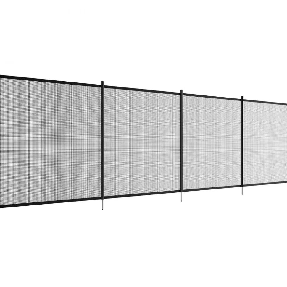 VEVOR Pool Fence, 4 x 72 FT Pool Fences for Inground Pools, Removable Child Safety Pool Fencing, Easy DIY Installation Swimming Pool Fence, 340gms Teslin PVC Pool Fence Mesh Protects Kids and Pets