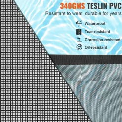 VEVOR Pool Fence, 4 x 72 FT Pool Fences for Inground Pools, Removable Child Safety Pool Fencing, Easy DIY Installation Swimming Pool Fence, 340gms Teslin PVC Pool Fence Mesh Protects Kids and Pets