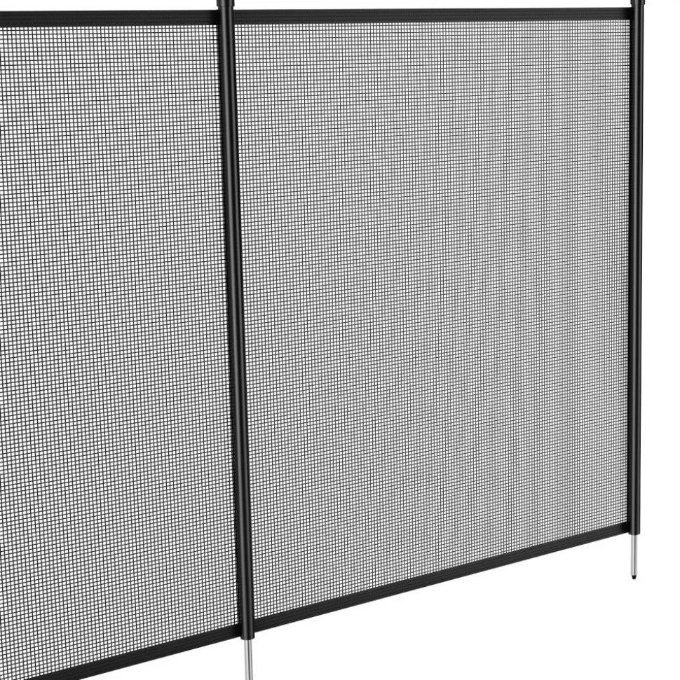 VEVOR Pool Fence, 4 x 72 FT Pool Fences for Inground Pools, Removable Child Safety Pool Fencing, Easy DIY Installation Swimming Pool Fence, 340gms Teslin PVC Pool Fence Mesh Protects Kids and Pets