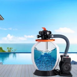 VEVOR Pool Filter Balls for Sand Filter, 4 lbs, Filter Balls Replace Pool Filter Sand, Reusable Blue Polyester Fiber Filter Media with Wash Bag, for Swimming Pool Aquarium Tank Above Ground Pool