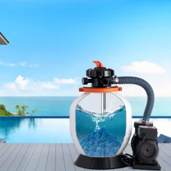 VEVOR Pool Filter Balls for Sand Filter, 1.5 lbs, Filter Balls Replace Pool Filter Sand, Reusable Blue Polyester Fiber Filter Media with Wash Bag, for Swimming Pool Aquarium Tank Above Ground Pool