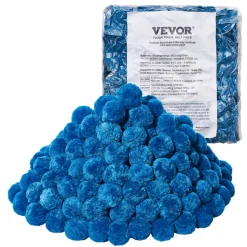 VEVOR Pool Filter Balls for Sand Filter, 3.1 lbs, Filter Balls Replace Pool Filter Sand, Reusable Blue Polyester Fiber Filter Media with Wash Bag, for Swimming Pool Aquarium Tank Above Ground Pool