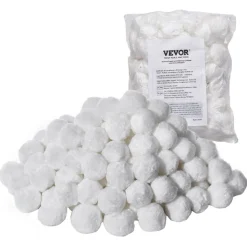 VEVOR Pool Filter Balls for Sand Filter, 1.5 lbs, Filter Balls Replace Pool Filter Sand, Reusable Polyester Fiber Filter Media Balls with Wash Bag, for Swimming Pool Above Ground Pool Aquarium Tank