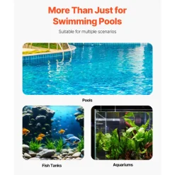 VEVOR Pool Filter Balls for Sand Filter, 1.5 lbs, Filter Balls Replace Pool Filter Sand, Reusable Polyester Fiber Filter Media Balls with Wash Bag, for Swimming Pool Above Ground Pool Aquarium Tank