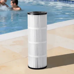 VEVOR Pool Filter Cartridge, 50 Sq. Ft Spa Hot Tub Filter Cartridge Replacement, Compatible with Hayward C500, CX500-RE, Pleatco, Secure for Kids & Pet, Trilobal Pleated, Easy to Clean