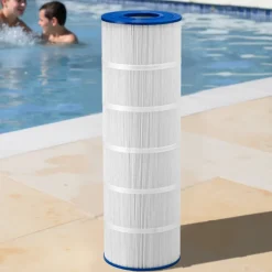 VEVOR Pool Filter Cartridge, 175 Sq. Ft Spa Hot Tub Filter Cartridge Replacement, Compatible with Pleatco PA175, Hayward C1750, Secure for Kids & Pet, Trilobal Pleated, Easy to Clean