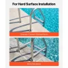 VEVOR Pool Handrail Anchor Kit 2 Pack 316 Stainless Steel for In-ground, Pool Ladder Anchors and Escutcheon Fits 1-7/8 in OD Rail, Secure Fit, Heavy-Duty Mount Set for Hard Concrete, Silver