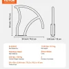 VEVOR Pool Handrail, 2 PCS 30x30 in Pool Railing, Stainless Steel with Base Plate for Indoor/Outdoor Pools,Swimming Pool Safety Railing for Decks,Rust-Proof Grab Bar w/ Grip Cover&Accessories for Spas