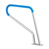 VEVOR Pool Handrail, 39 x 32 inch Pool Railing, Stainless Steel with Base Plate for Indoor/Outdoor Pools,Swimming Pool Safety Railing for Decks,Rust-Proof Grab Bar w/ Grip Cover&Accessories for Spas